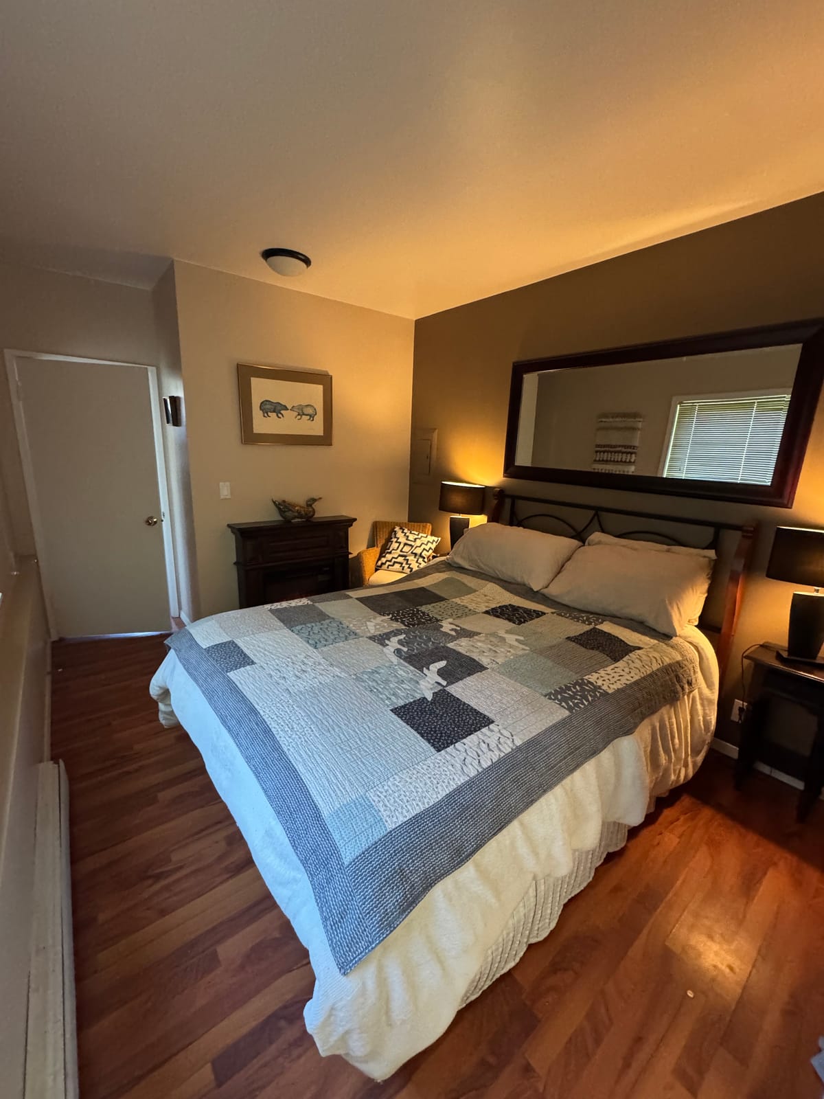 Private bedroom in the Sea Lion Suite