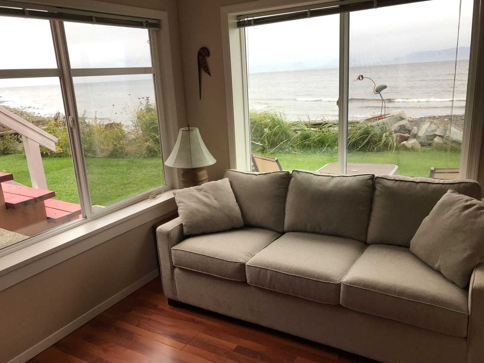 View from the corner window of the suite